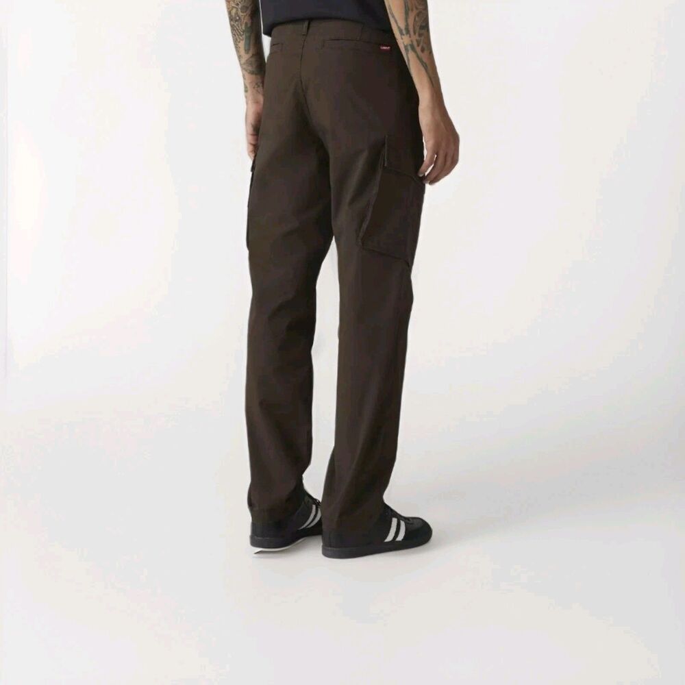 Levi’s XX Cargo Taper Pants Men's 32x30 Delicioso Brown Stretch Poplin Chino NEW - Picture 3 of 11